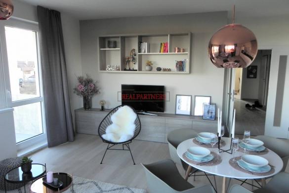 Nový byt 1+kk o ploše 42,8 m² + 4,1 m² balkon ve výstavbě.