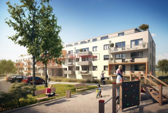 Nový byt 2+kk o ploše 56,6 m² + 13,1 m² terasa + 6,8 m² balkon ve výstavbě.