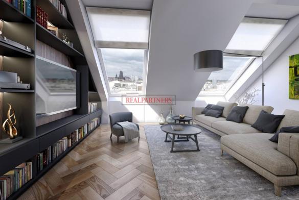 Mezonetový byt 3+kk o ploše 109,2 m² terasa na Praze 1 - Nové město.