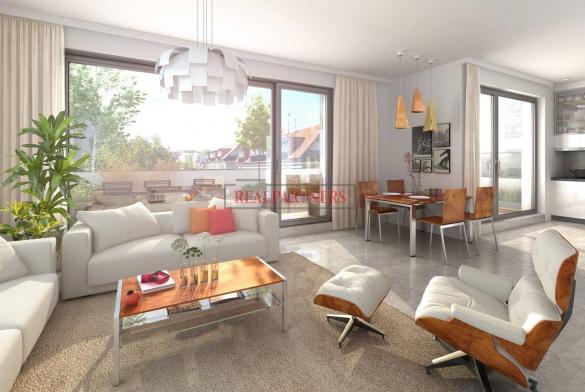 Nový byt 4+kk s dvěma koupelnami o ploše 106 m² + balkon 16,8 m² na Praze 6 - Liboc.