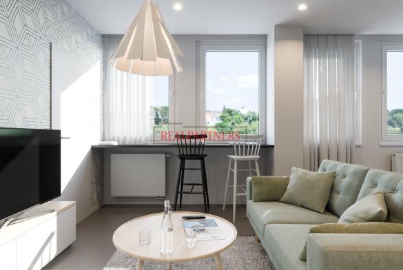 Ubytovací jednotka 1+kk o ploše 25,4 m² na Praze 2, pod Grébovkou.