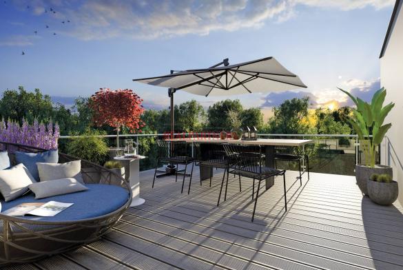 Nový byt 3+kk o ploše 89,1 m² + 11,4 m² balkón ve výstavbě.