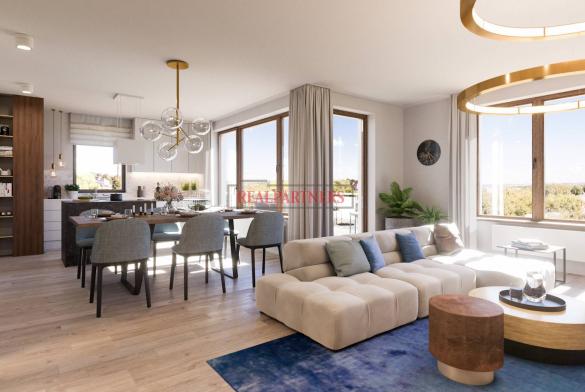 Nový byt 3+kk o ploše 83,6 m² + 10,8 m² balkón ve výstavbě.