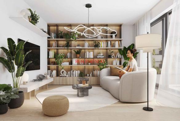 Novostavba bytu 3+kk o ploše 92,4 m² + 16,4 m² terasa ve výstavbě u Roztylského náměstí.