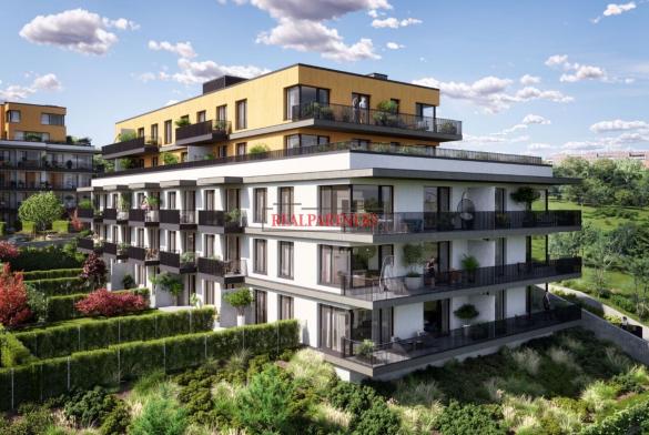 Novostavba 3+kk o ploše 79,5 m² + balkón 14,9 m² + ve výstavbě na Praze 5 - Řeporyje.
