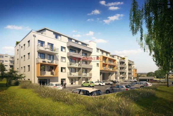 Nový byt 1+kk o ploše 28,2 m² + 5,6 m² balkon - ve výstavbě.