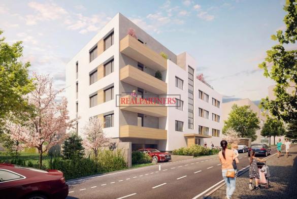 Nový byt 1+kk o ploše 28 m² + 7,9 m² balkon + 32,7 m² předzahrádka na Praze 2 - Vinohrady. 