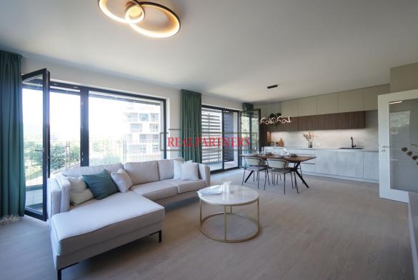 Nový byt 3+kk o ploše 92,2m + 14,1 m² balkon ve výstavbě v nadčasové novostavbě.