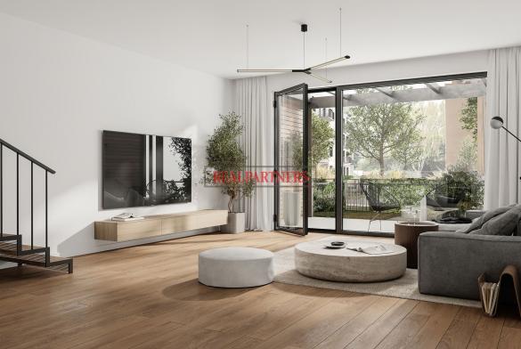 Nový byt 2+kk o ploše 54,7 m² + 39 m² předzahrádka v lokalitě Kralupy nad Vltavou.