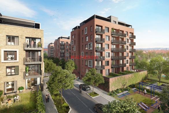 Novostavba 2+kk o ploše 57,4 m² + balkón 4,4 m² ve výstavbě 5min pěšky od metra B Invalidovna.