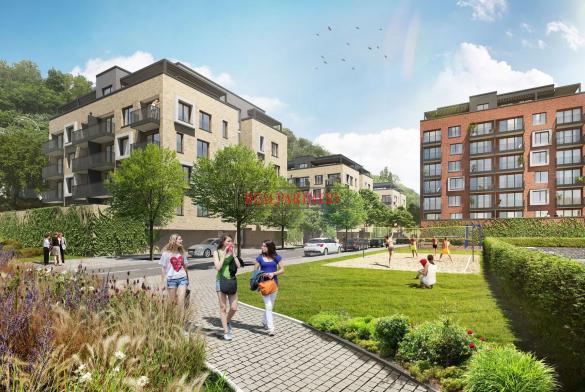 Novostavba 3+kk o ploše 79,7 m² + balkón 6,5 m² ve výstavbě u metra B Invalidovna.